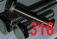BSW Hex Head Set Screws Grade 316